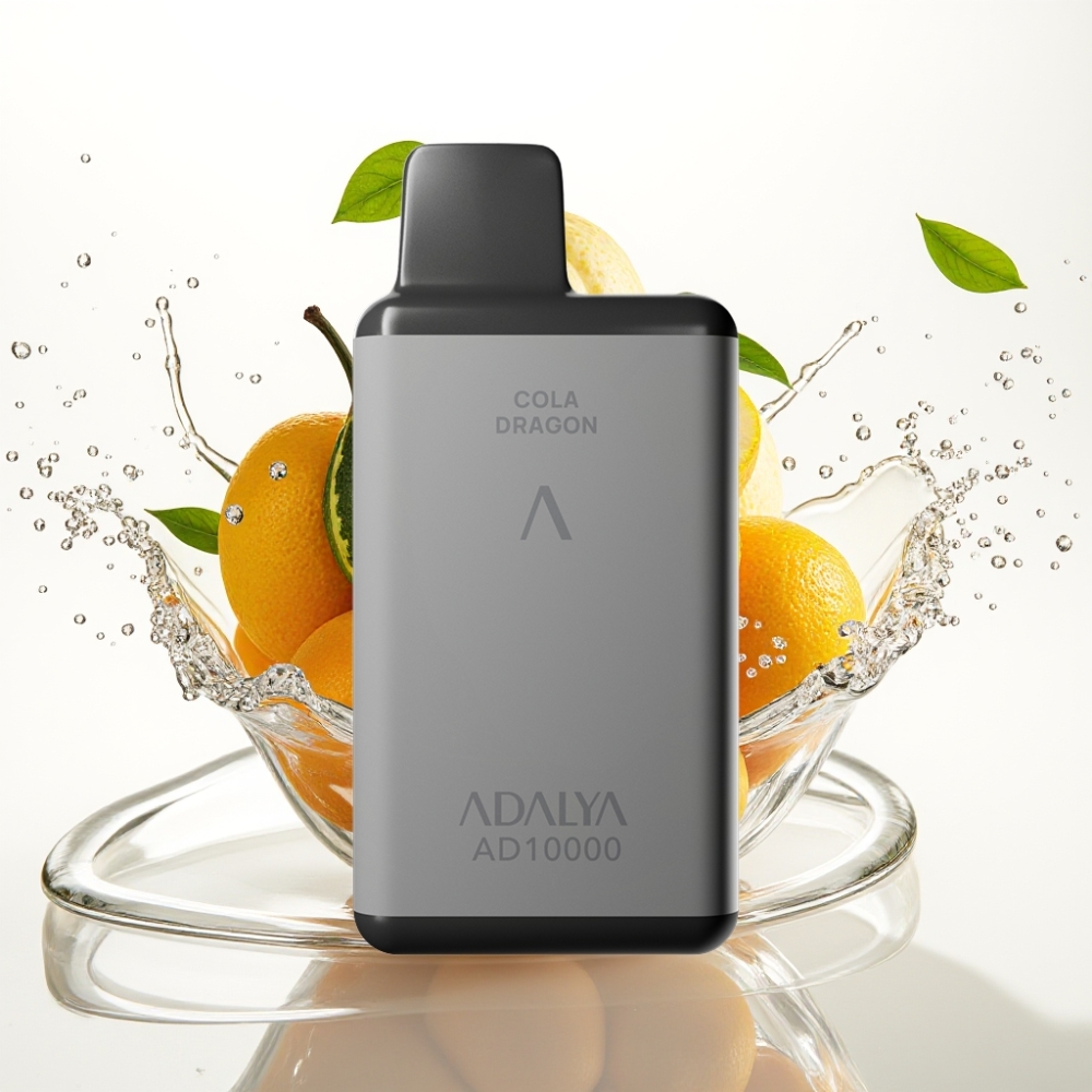 Adalya AD 10000 Puffs Disposable Vape Hawaii (Hawaii) i rymdgrå färg