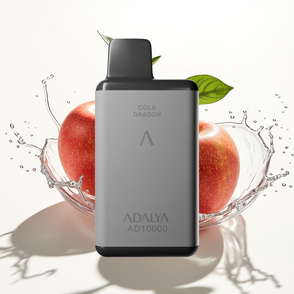 Adalya AD 10000 Puffs Engångs-vape De Två Äpplen Space Gray