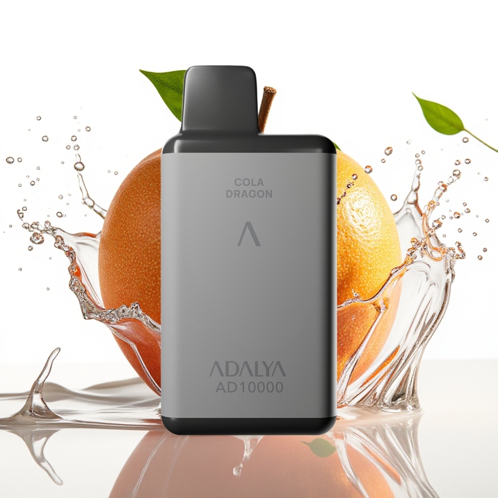 Adalya AD 10000 Puffs Engångsvape Cola Drake (Space Gray)