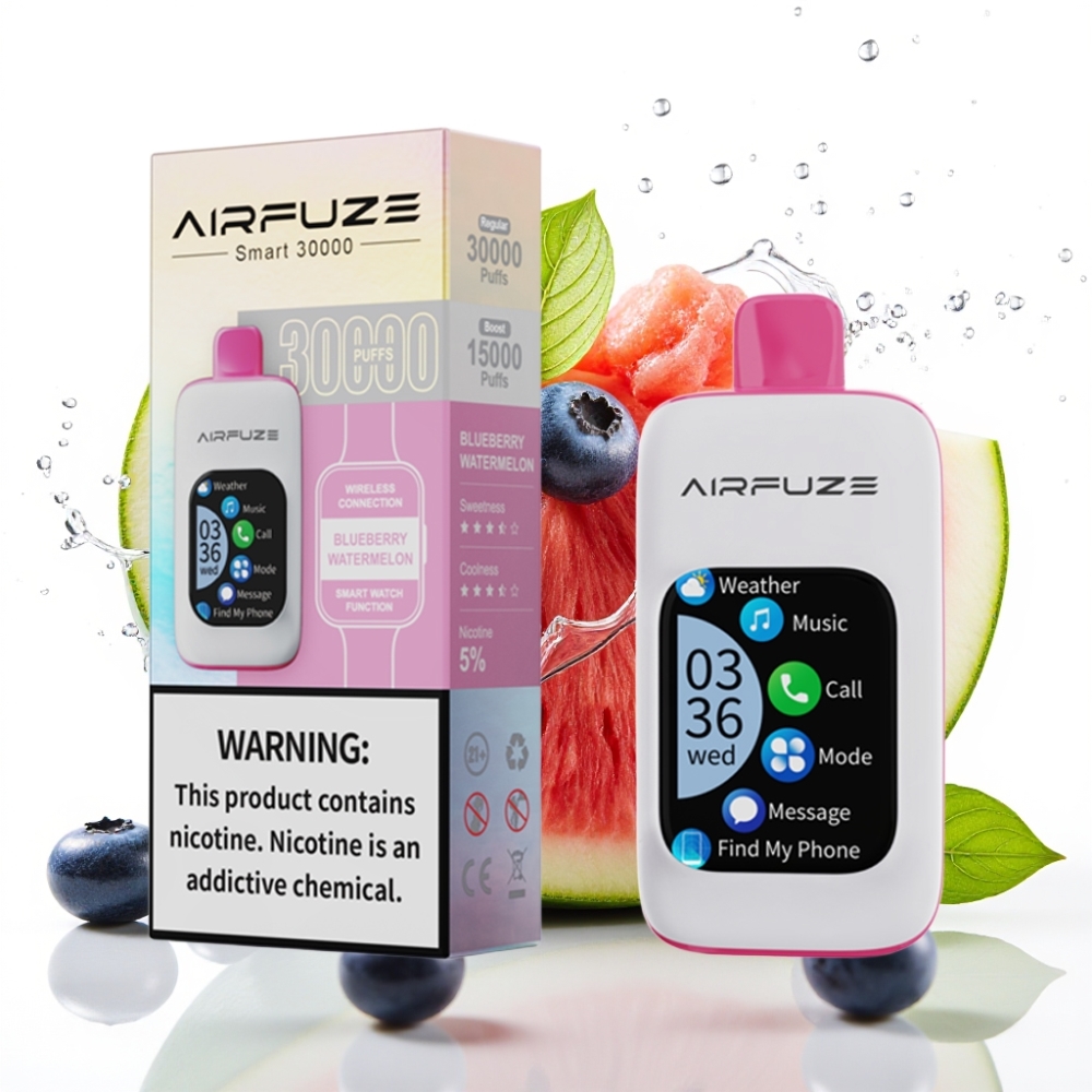 AirFuze Smart 30000 Puffs Disposable Vape Blåbär Vattenmelon 900mAh batteri