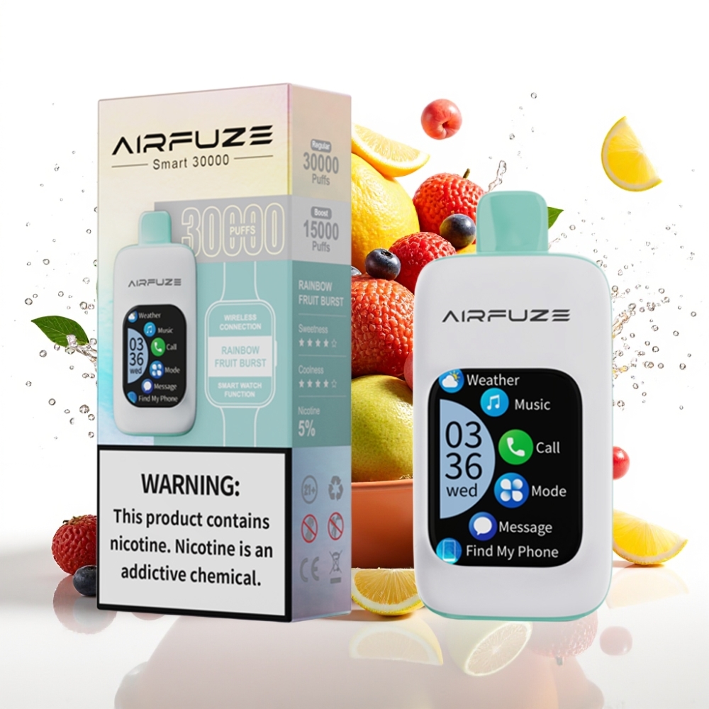 AirFuze Smart 30000 Puffs Disposable Vape Regnbågens Frukt Explosion