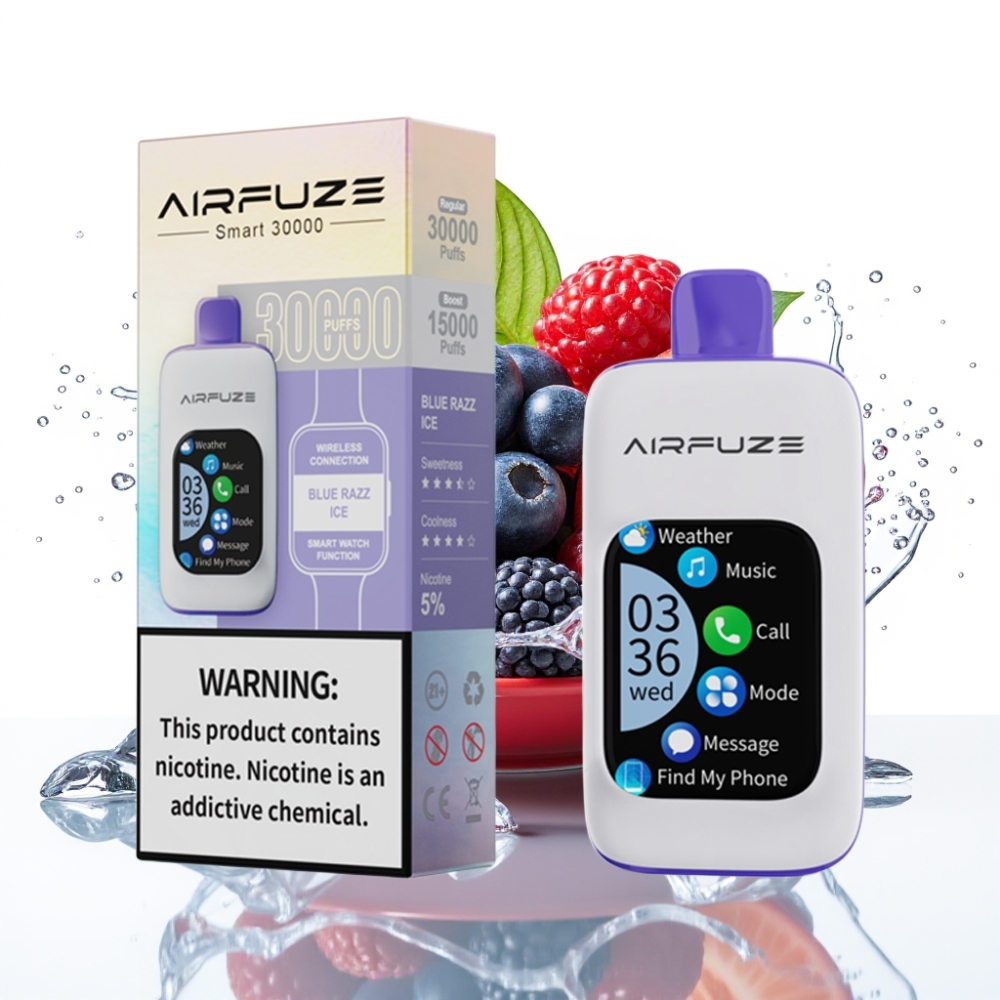 AirFuze Smart 30000 Puffs Engångspod Blå Hallon Is med 900mAh