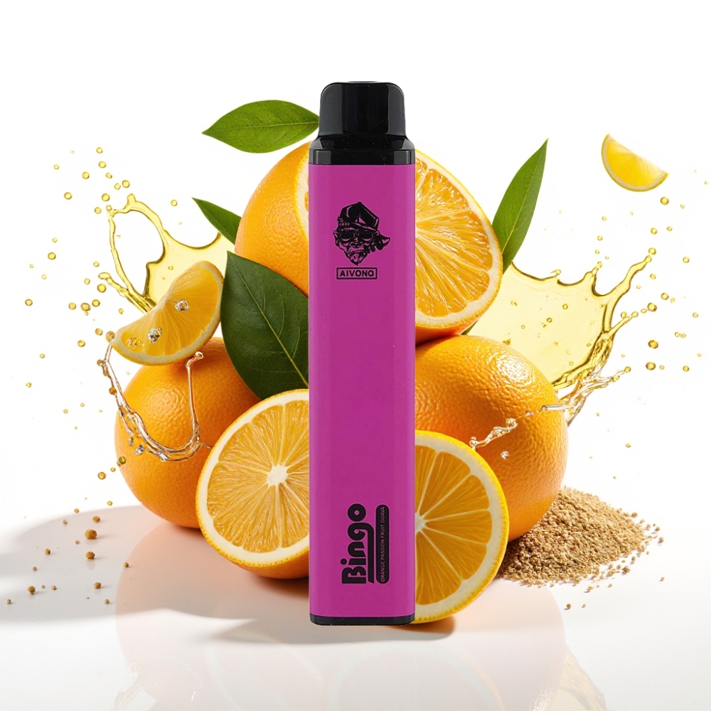 Aivono Aim Bingo 4000 Puffs Disposable Vape Apelsin Passionfrukt Guava