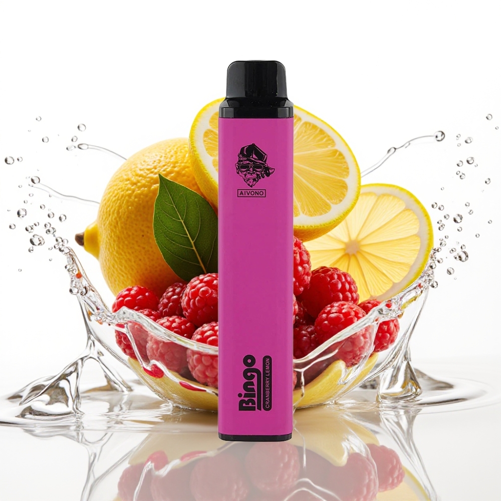 Aivono Aim Bingo 4000 Puffs Engångs Vape Tranbär Citron