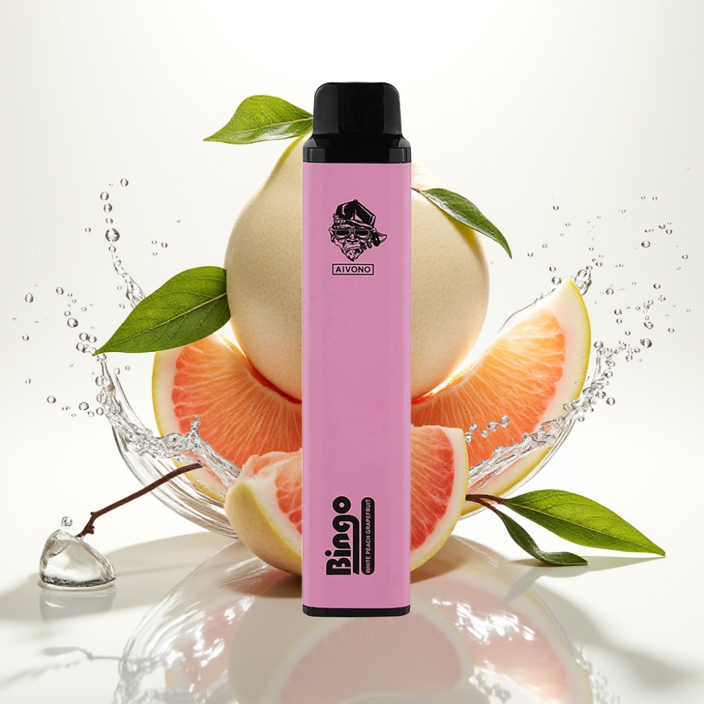 Aivono Aim Bingo 4000 Puffs Engångs e-cigarett Vit Persika Grapefrukt