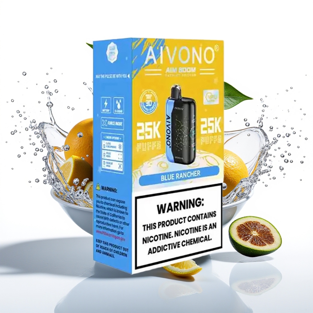 Aivono Aim Boom 25000 Puffs Engångs-vape Blå Rancher 28ml