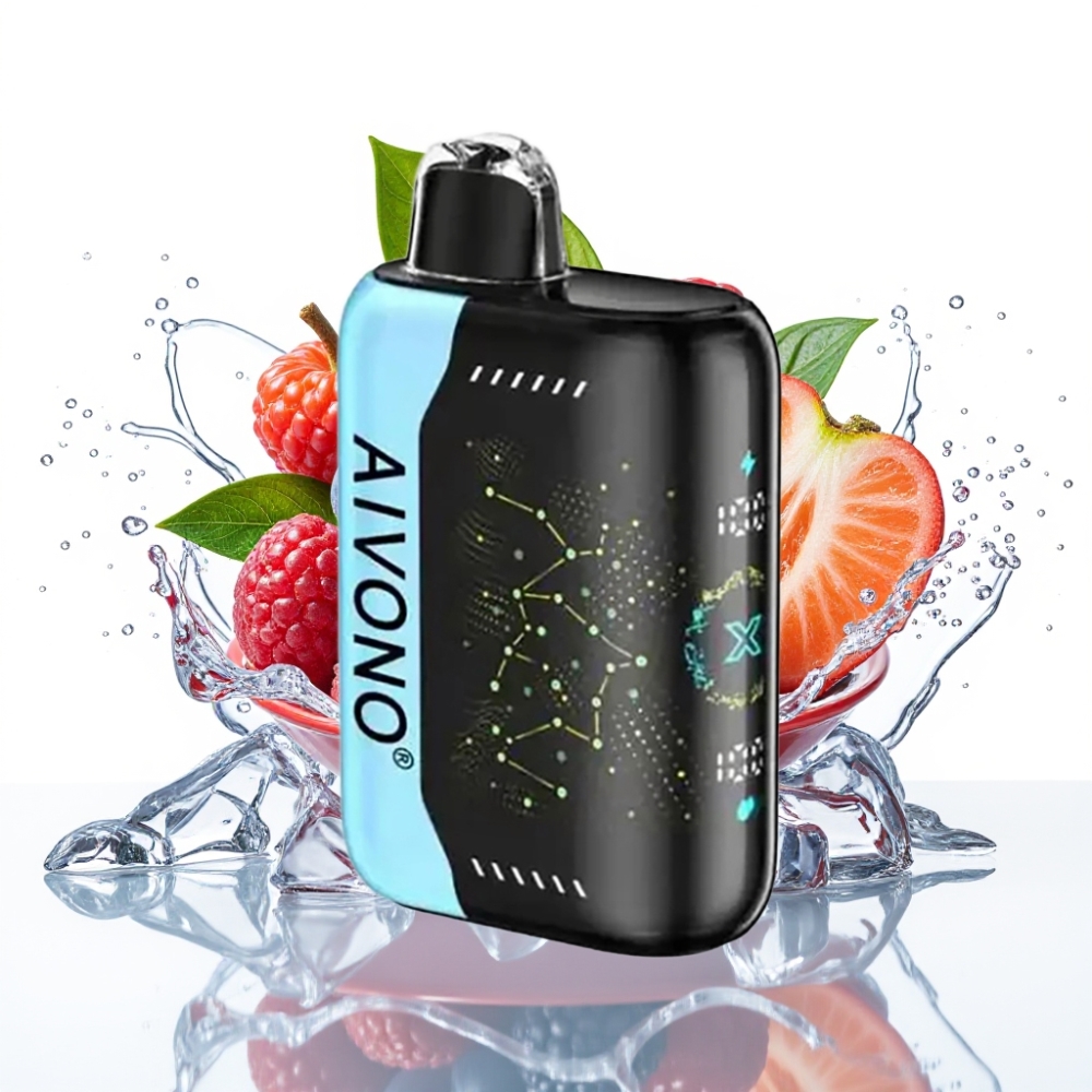 Aivono Aim Boom 25000 Puffs Engångsvape Blå Hallon Is Aivono AIM BOOM 25000 Puffs 28ml 650mAh