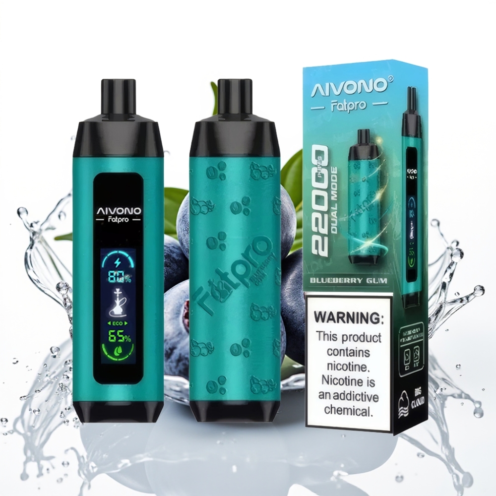 Aivono Aim Fatpro 22000 Puffs Disposable Vape Blåbärs Pistol 28ml