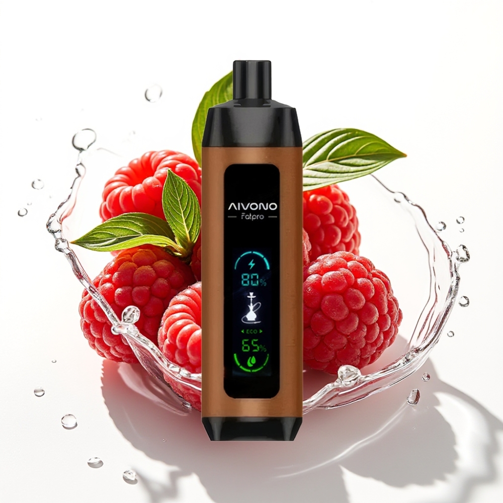 Aivono Aim Fatpro 22000 Puffs Disposable Vape Körsbär Hallon 28ml 600mAh