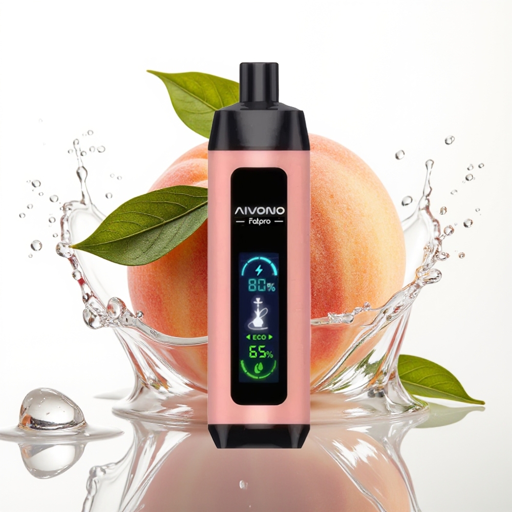 Aivono Aim Fatpro 22000 Puffs Engångs Vape Persika Is