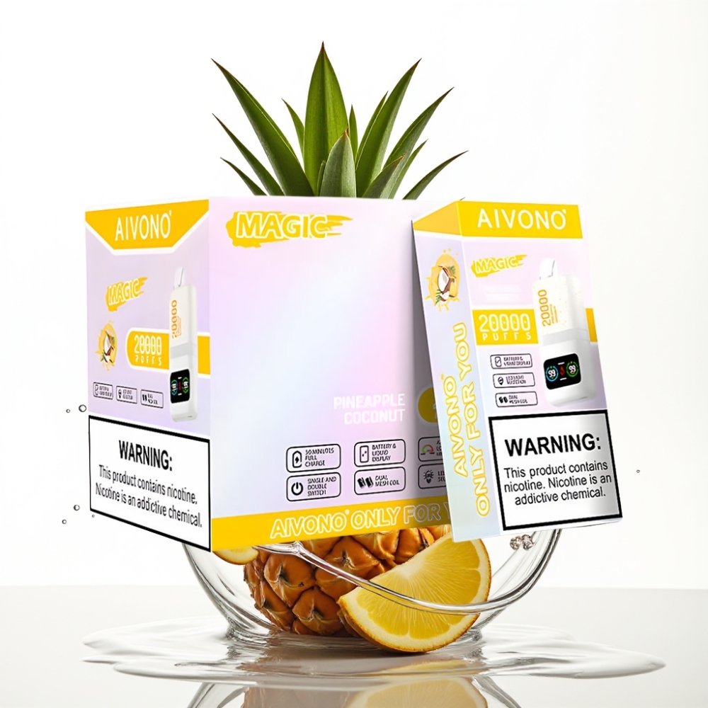 Aivono Aim Magic 20000 Puffs Disposable Vape Ananas kokos Typ-C-laddningsbar