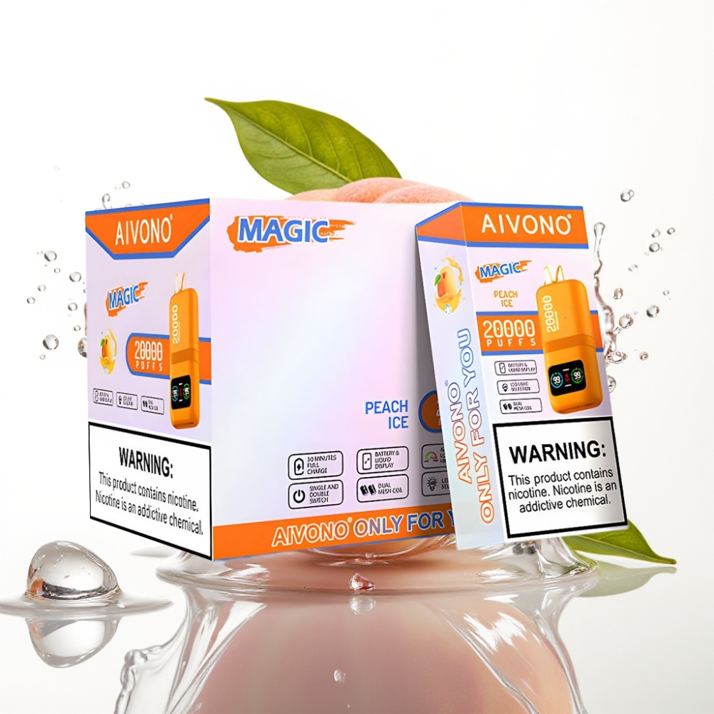 Aivono Aim Magic 20000 Puffs Disposable Vape Persika Is med 26ml E-liquid