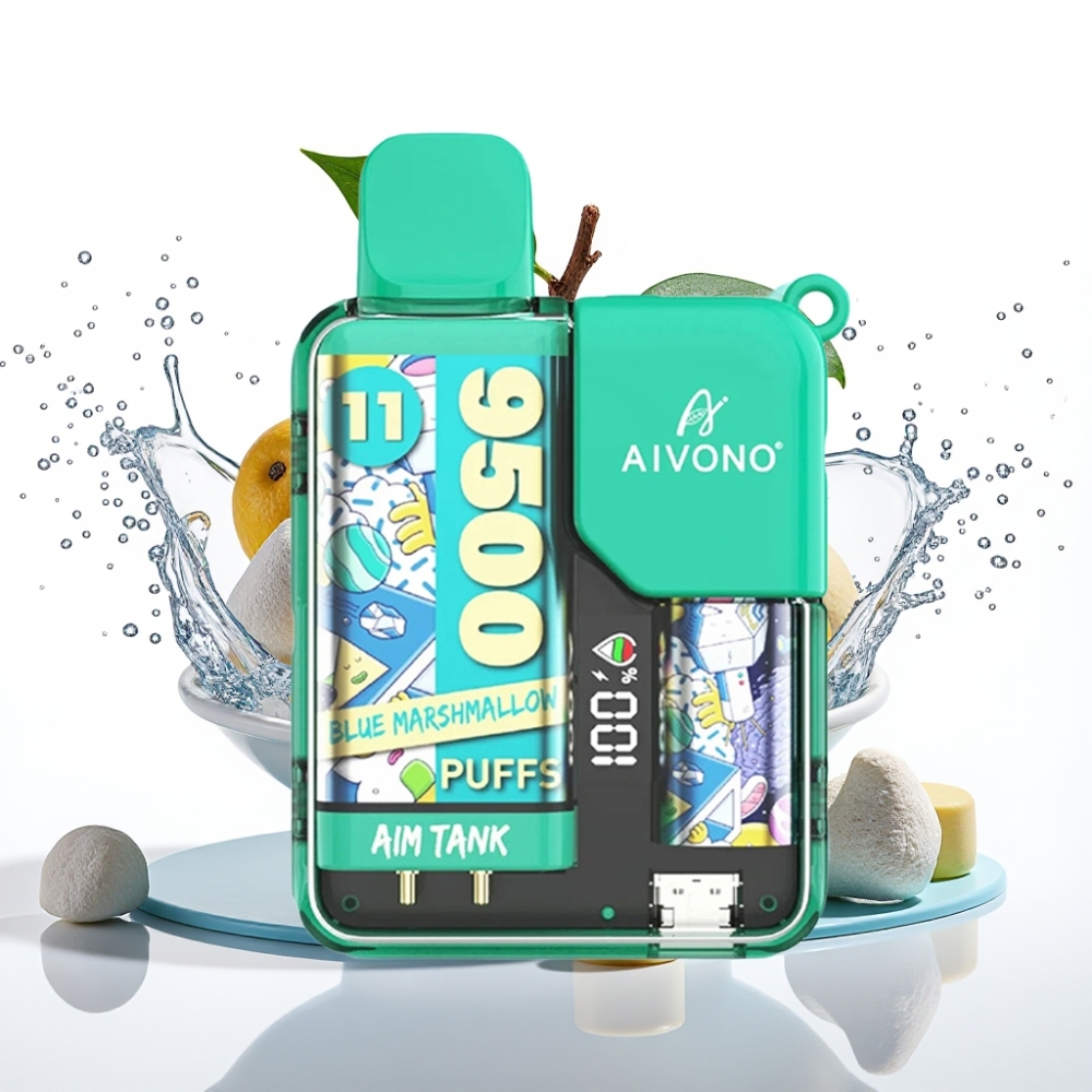 Aivono Aim Tank 9500 Puffs Disposable Vape Blå Marshmallow 18ml