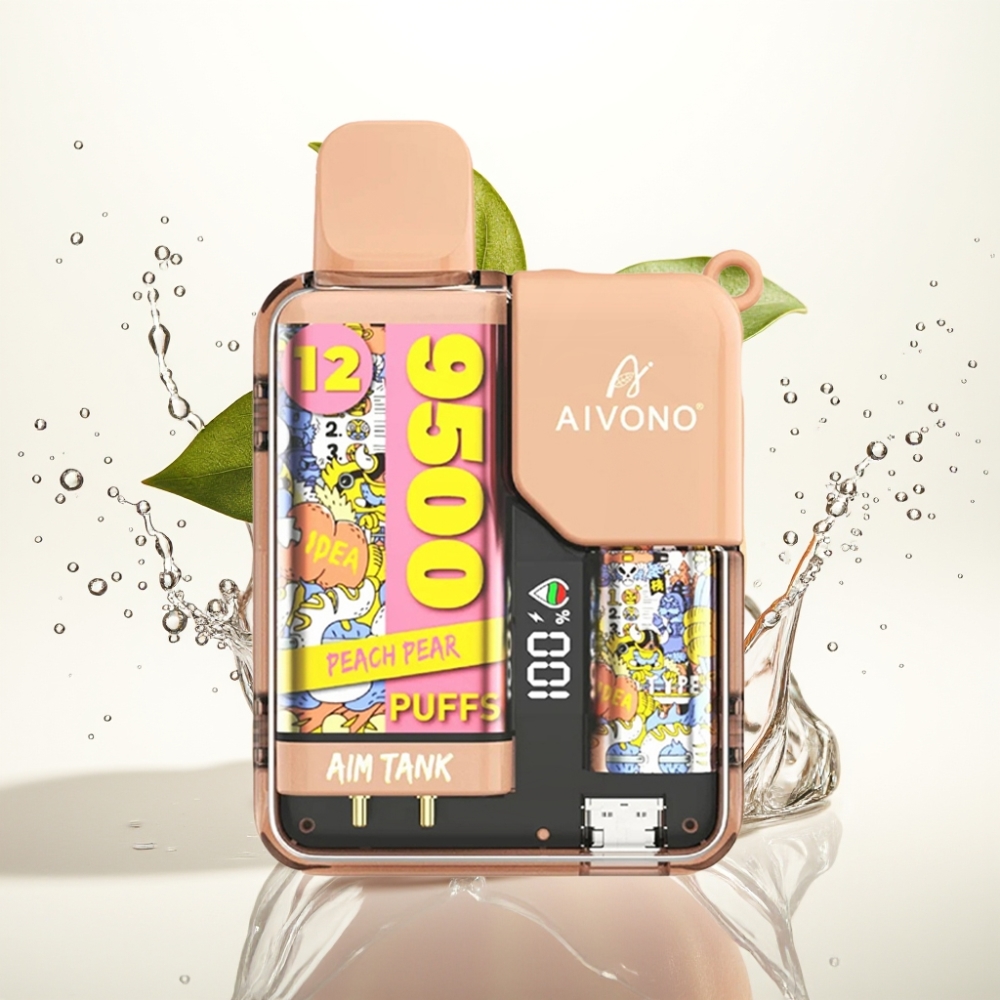 Aivono Aim Tank 9500 Puffs Disposable Vape Persika Päron