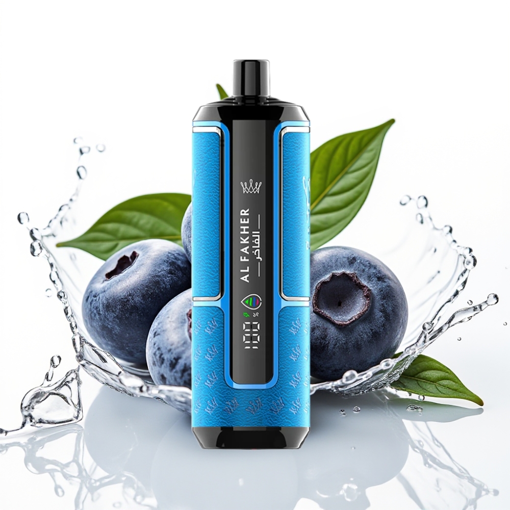 Al Fakher Crown Bar 15K Hypermax Engångs Vape Kit BlåbärsTuggummi 22ml 600mAh