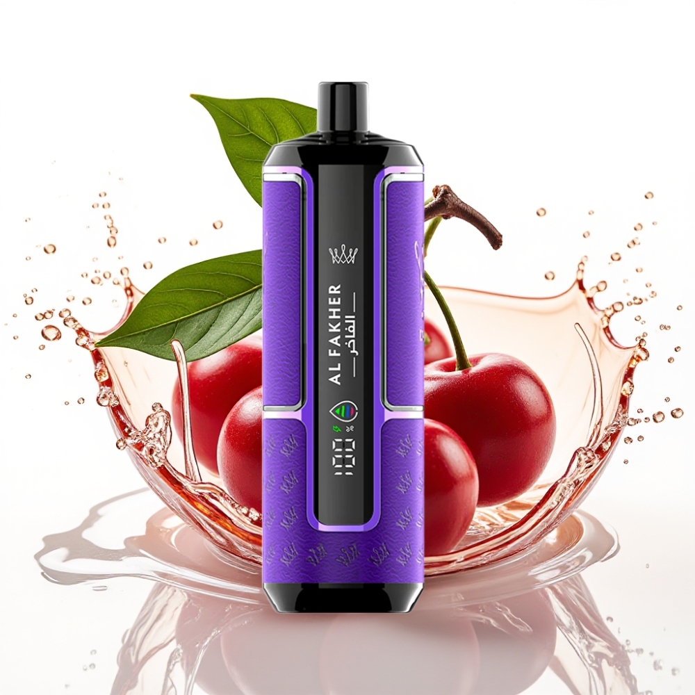 Al Fakher Crown Bar 15K Hypermax Engångs Vape Kit Körsbärsfest