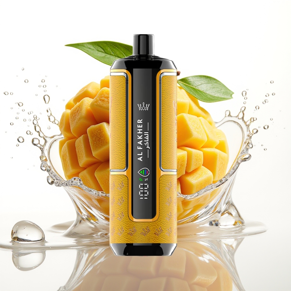 Al Fakher Crown Bar 15K Hypermax Engångs Vape Kit Mango Is Al Fakher Crown Bar 15K Hypermax Engångs Vape Kit 22ml