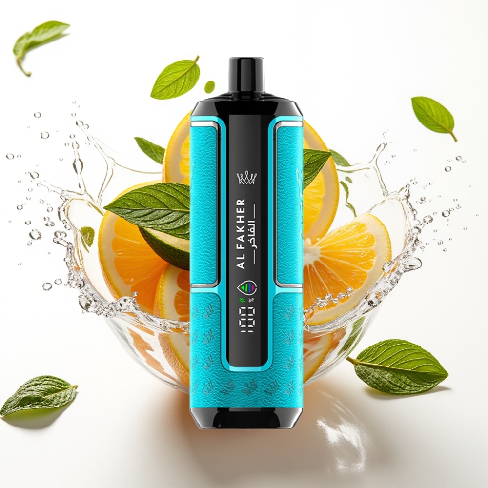 Al Fakher Crown Bar 15K Hypermax Engångs Vape Kit Tuggummi Mint 22ml 600mAh