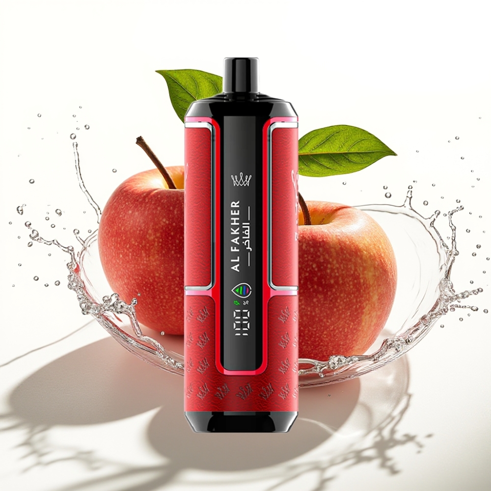 Al Fakher Crown Bar 15K Hypermax Engångs Vape Kit Två Äpple 22ml 600mAh