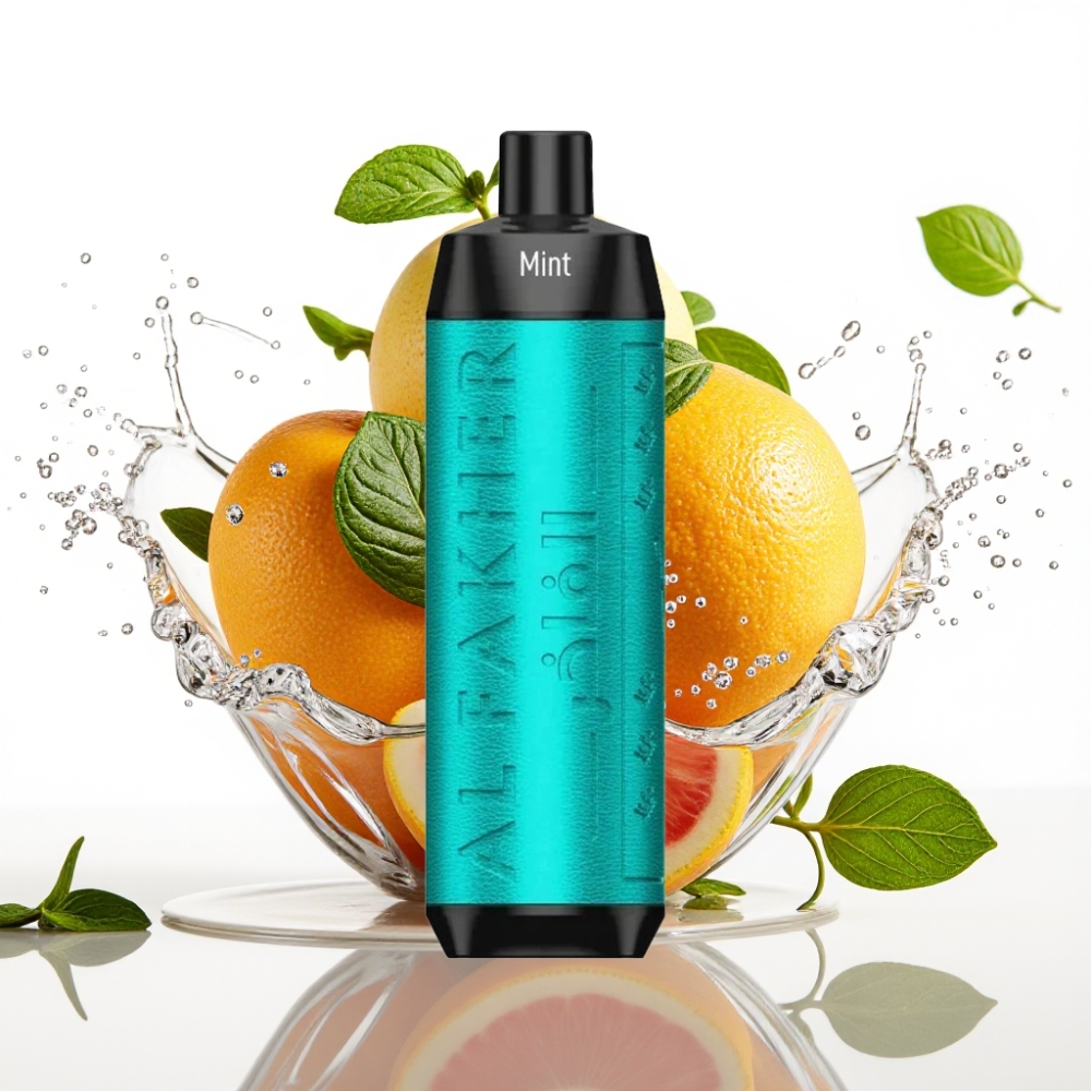 Al Fakher Crown Bar 8000 Crystal Engångsvape Mynta med 18ml e-Liquid och 600mah Batteri