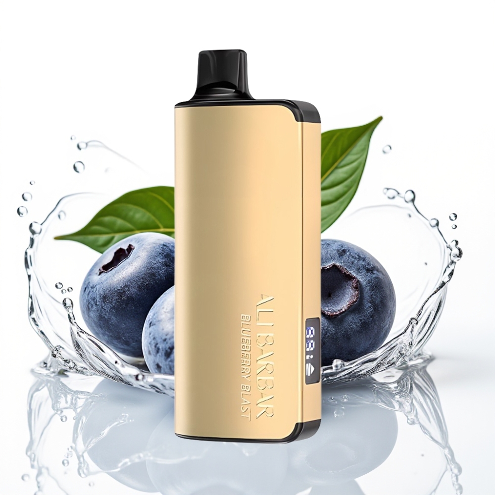 Alibarbar Ingot 9000 Puffs Engångsvape Blåbärsexplosion 22ml 2350mAh