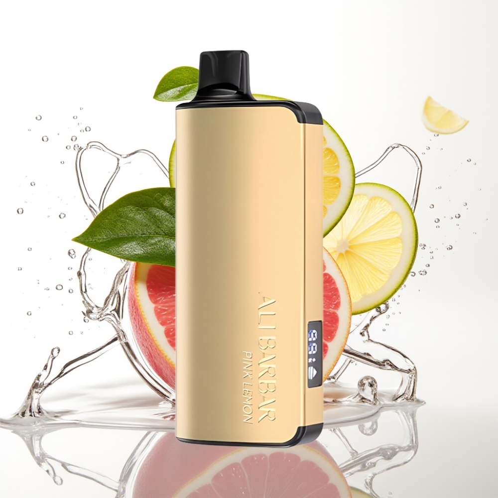 Alibarbar Ingot 9000 Puffs Engångsvape Rosa Citron 22ml 2350mAh
