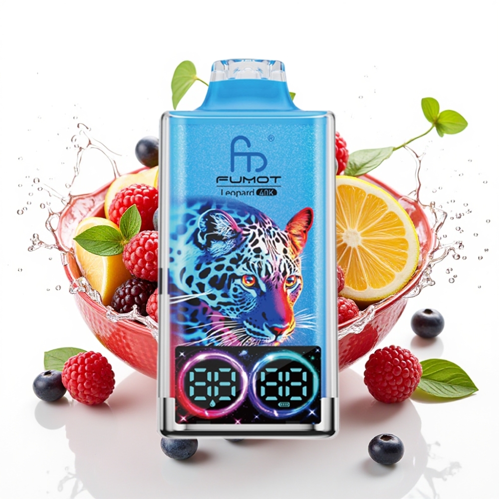 Fumot Leopard 40K Puffs Engångsvape Blandade Bär 5% Nicotine Dual Mesh
