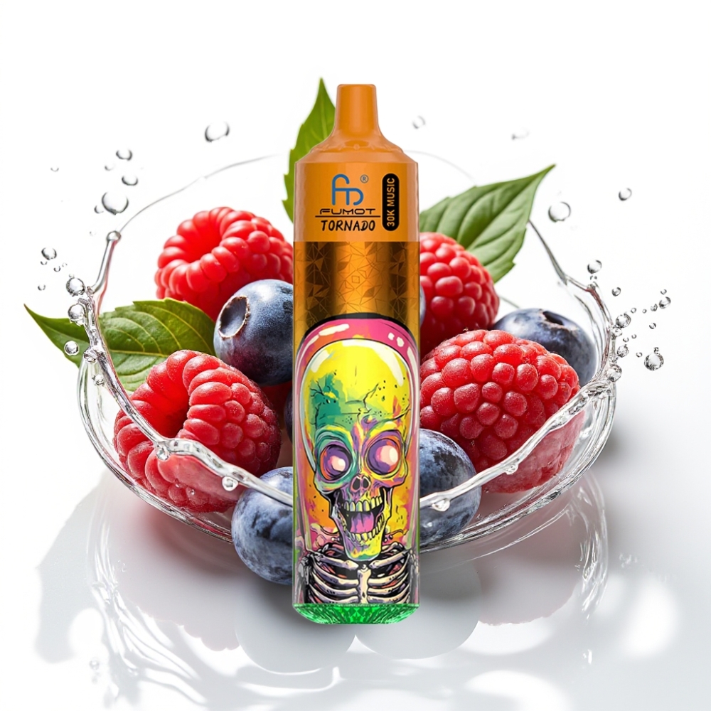 Fumot RandM Tornado 30000 Puffs Disposable Vape Blåbär Hallon 30mL 5%