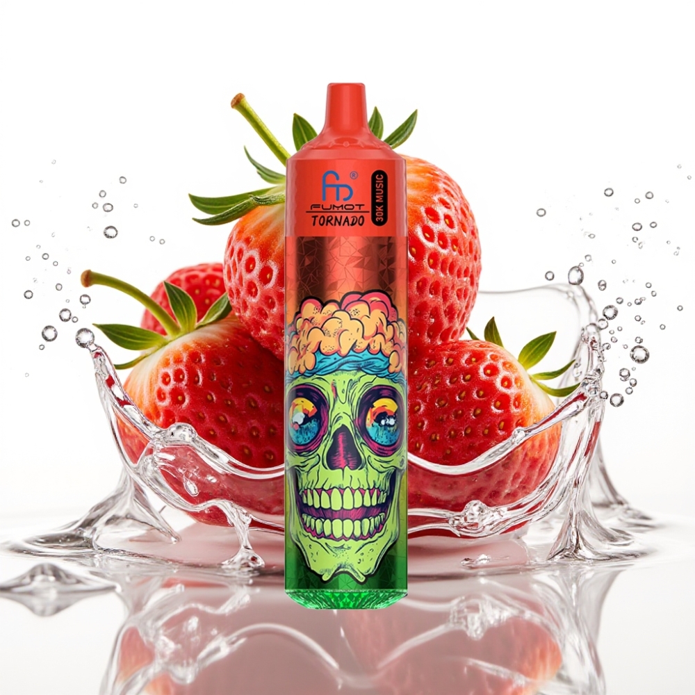 Fumot RandM Tornado 30000 Puffs Disposable Vape Jordgubb Bär Is 30mL 5%