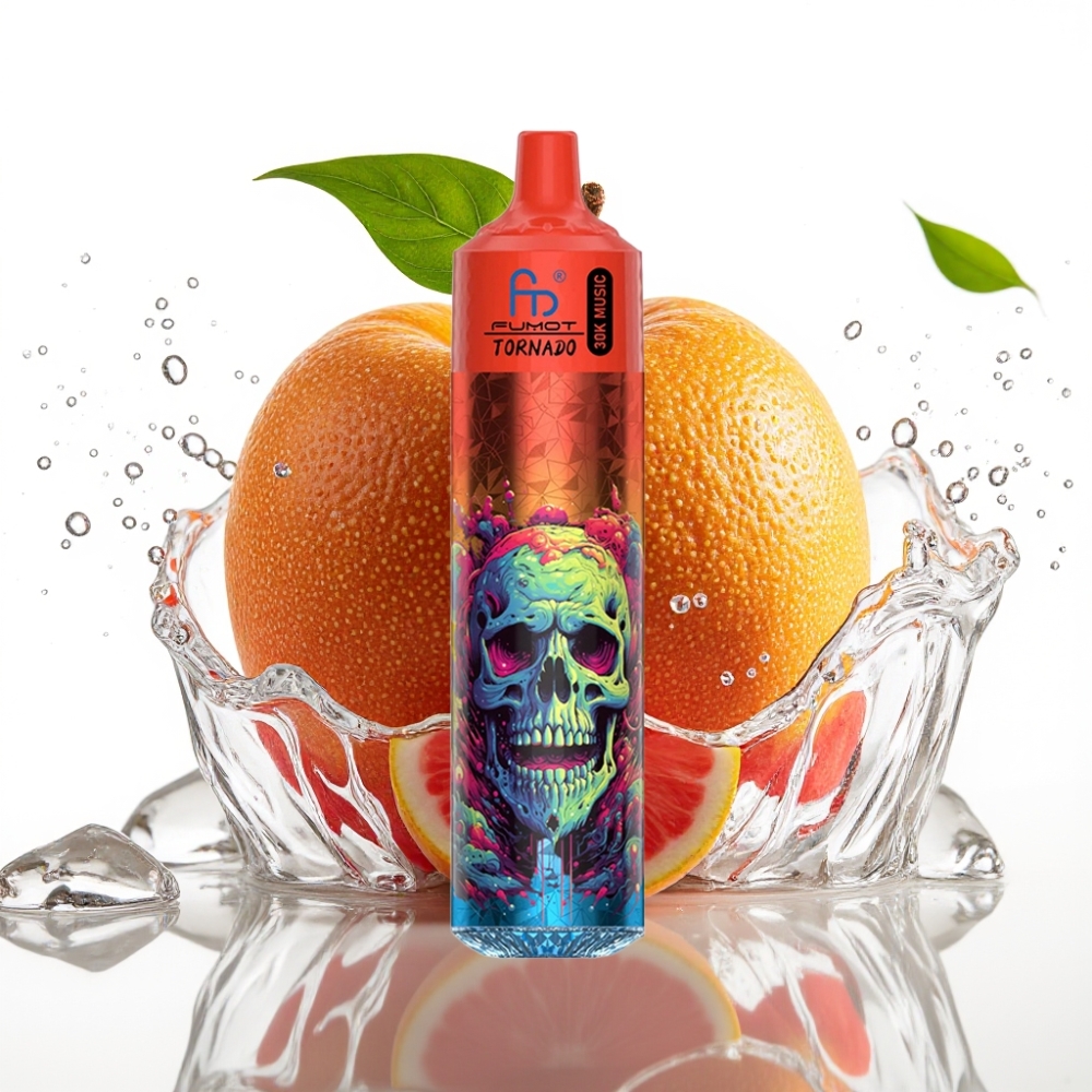 Fumot RandM Tornado 30000 Puffs Disposable Vape Saftig Is med 30mL e-vätska och 600mAh batteri