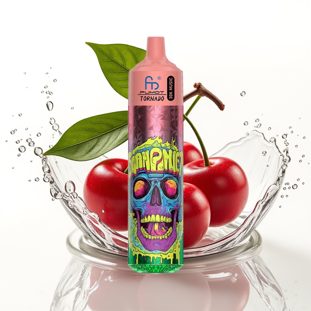 Fumot RandM Tornado 30000 Puffs Disposable Vape Trippel Körsbär 30mL 5%