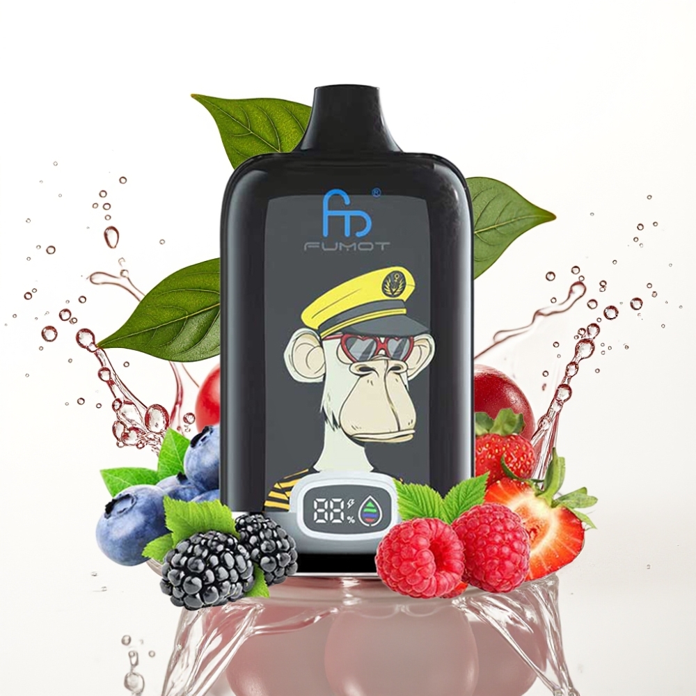 Fumot Tornado Digital Box 12000 Puffs Disposable Vape Körsbär 20ml