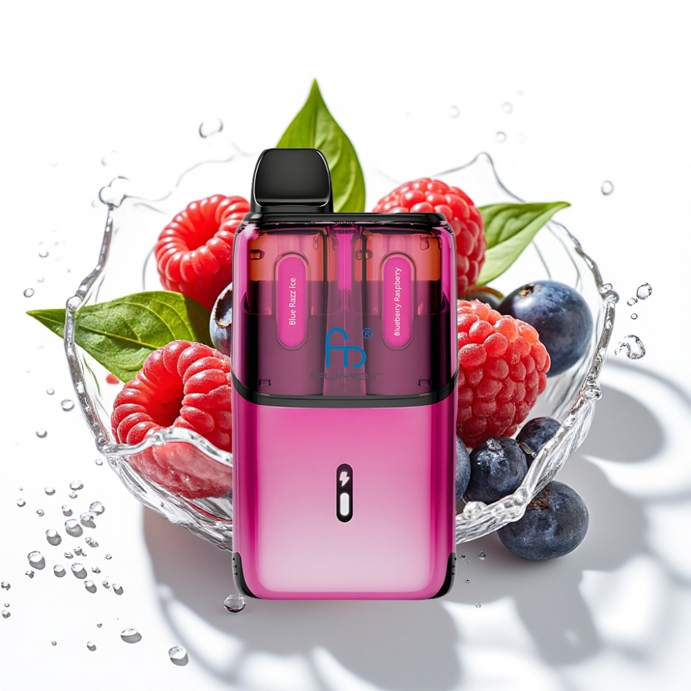 Fumot Ultra T32000 Engångs Vape Blå Hallon Is - Blåbär & Hallon med 800mAh Batteri