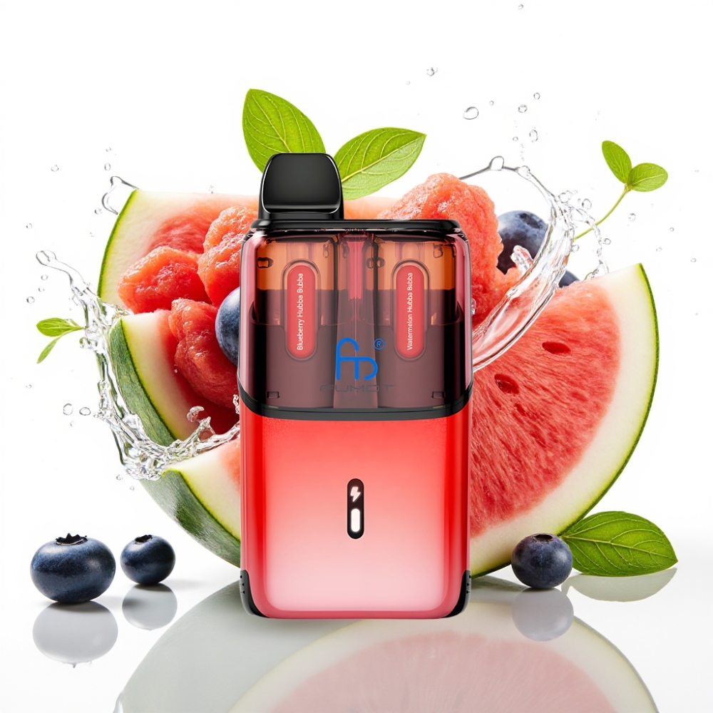 Fumot Ultra T32000 Engångs Vape Blåbär Hubba Bubba - Vattenmelon Hubba Bubba