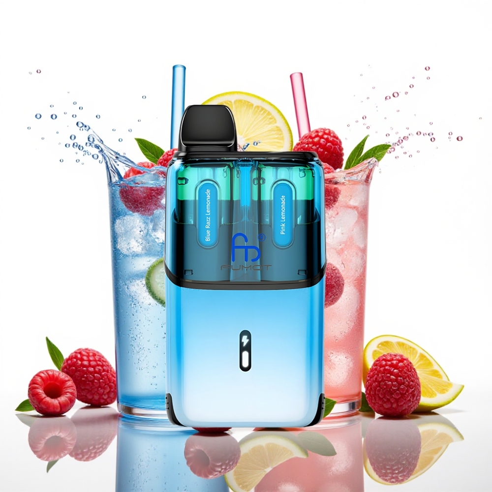 Fumot Ultra T32000 Engångsvape Blå Hallon Lemonad - Rosa Lemonad med 800mAh Batteri