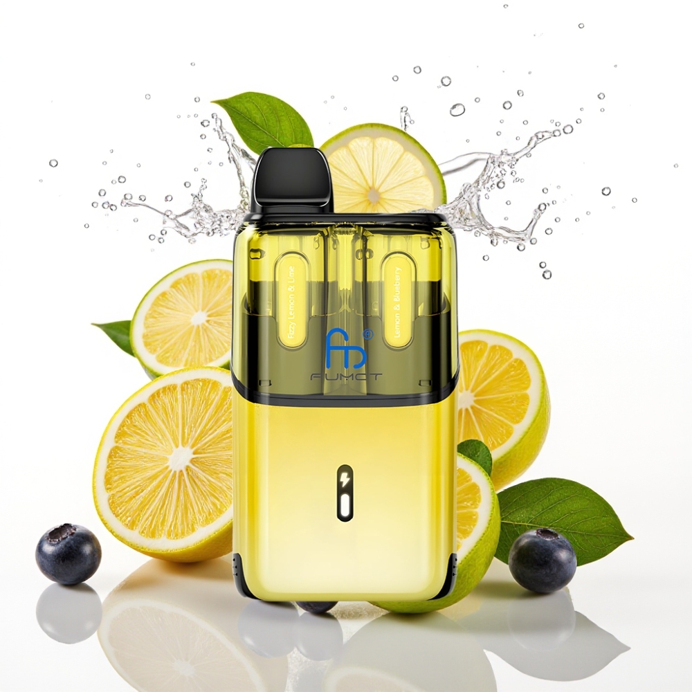 Fumot Ultra T32000 Engångsvape Fizzy Citron & Lime - Citron & Blåbär med 32000 puffar