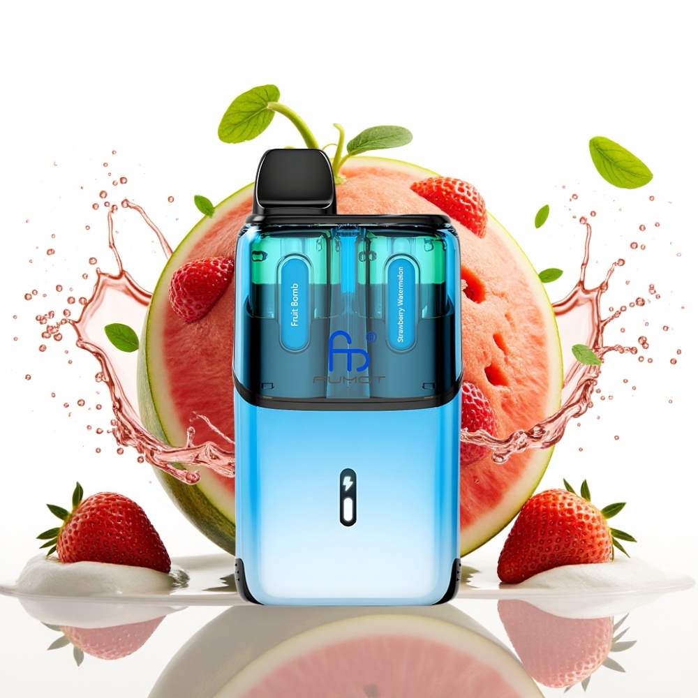 Fumot Ultra T32000 Engångsvape Fruktbomb - Jordgubb Vattenmelon 32000 puffar 24ml