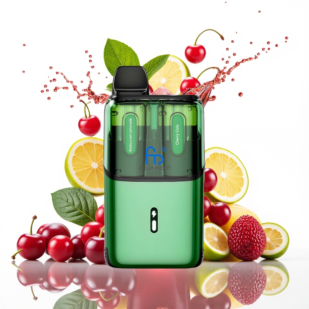 Fumot Ultra T32000 Engångsvape Svartvinbärs Lemonad - Cola med Körsbär 24ml 800mAh