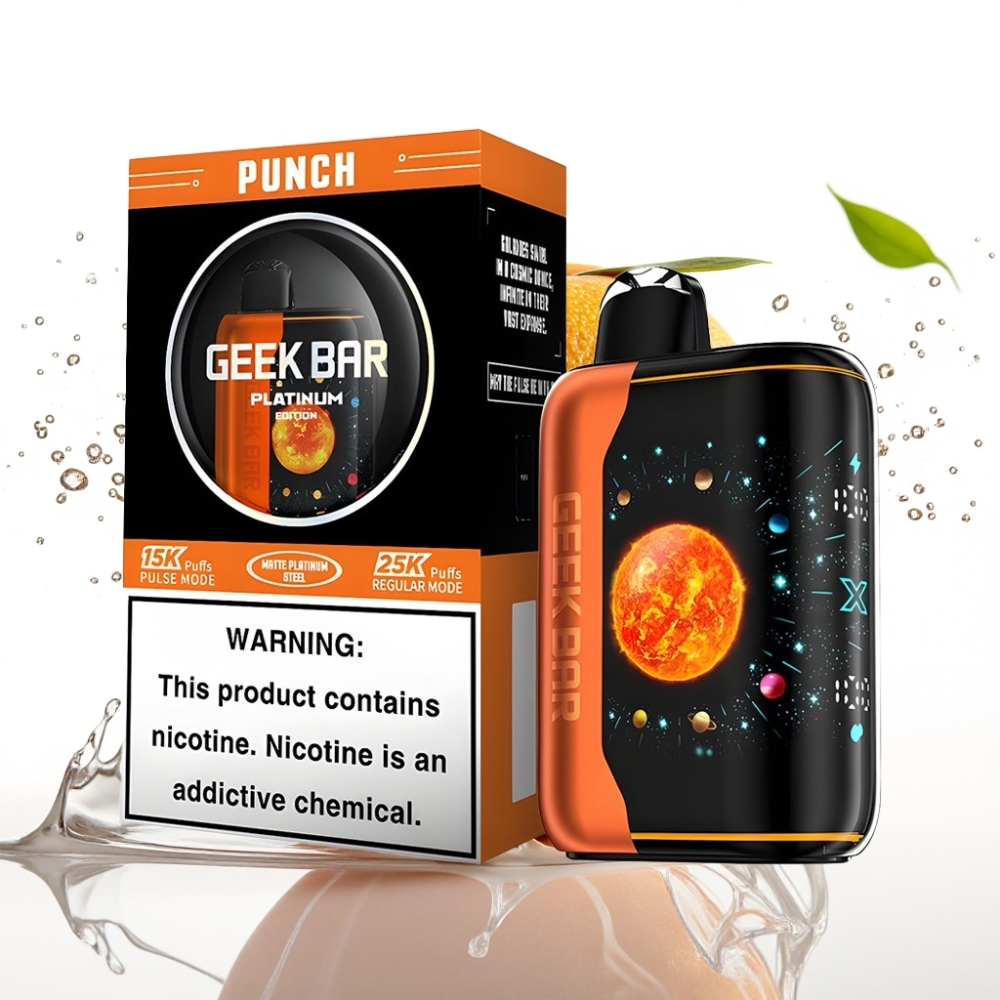 GEEK BAR Platinum Edition 25000 Engångs Vape Fruktpunch med 20mL E-Liquid och 2% nikotin