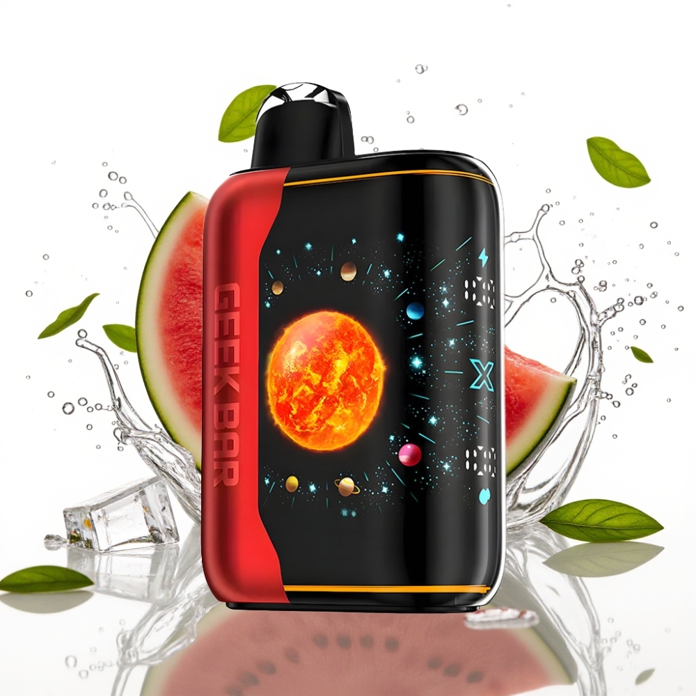 GEEK BAR Platinum Edition 25000 Engångs Vape Vattenmelon Is med Dual Mesh Coil