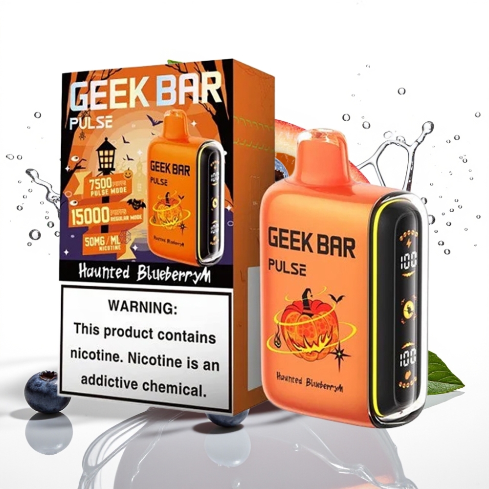 GEEK BAR Pulse 15000 Puffs Engångsvape Halloween-utgåva med 16ML e-vätska och 5% nikotin