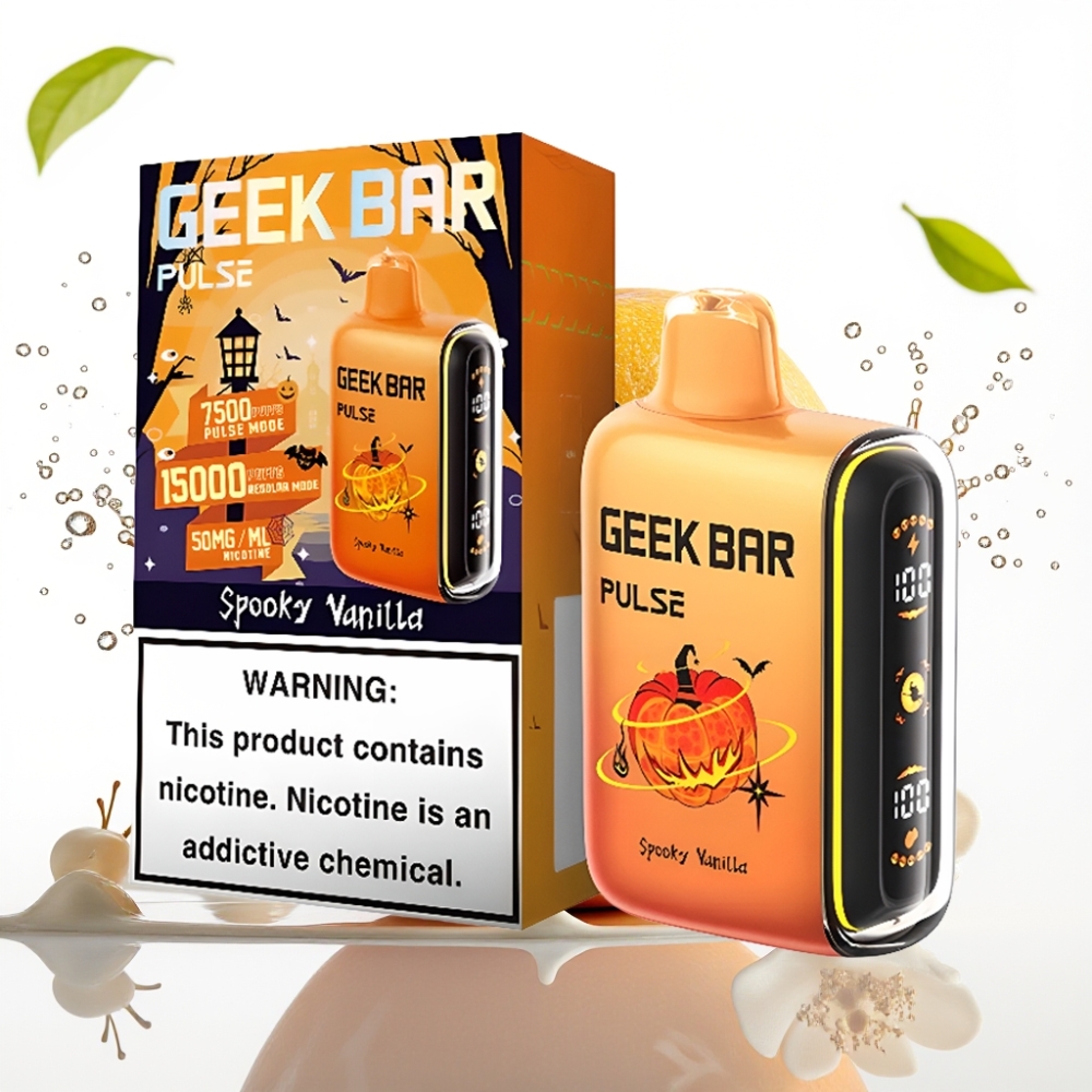 GEEK BAR Pulse 15000 Puffs Engångsvape Halloween-utgåva med 16ML e-vätska och 5% nikotin