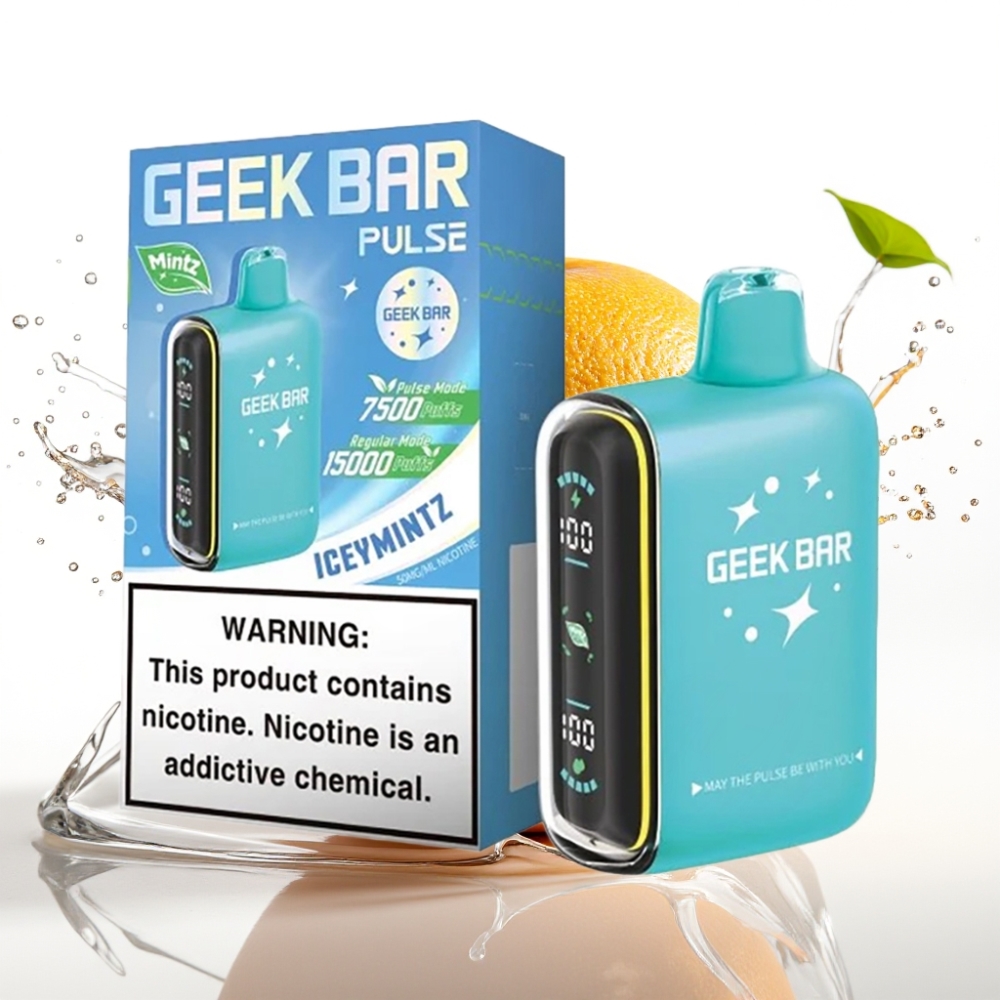 GEEK BAR Pulse 15000 Puffs Engångsvape Mynta Edition med 16ML och 5% Nikotin