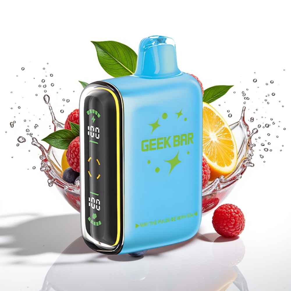 Geek Bar Pulse 15000 Puffs Disposable Vape Zero Nikotin med 16ML E-vätska och USB Type-C