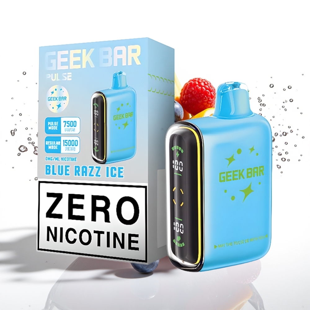 Geek Bar Pulse 15000 Puffs Disposable Vape Zero Nikotin med 16ML E-vätska och USB Type-C