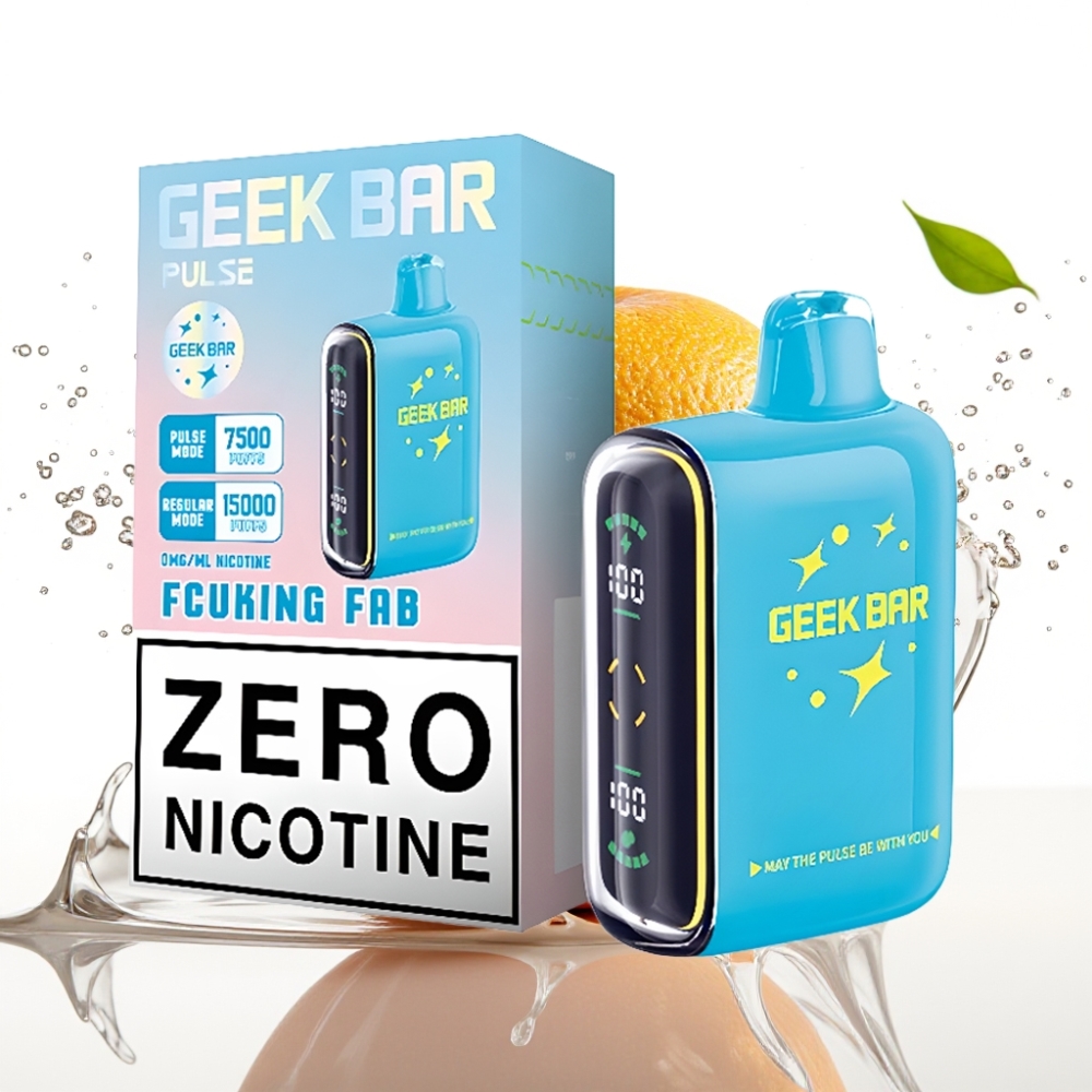 Geek Bar Pulse 15000 Puffs Disposable Vape Zero Nikotin med 16ML E-vätska och USB Type-C