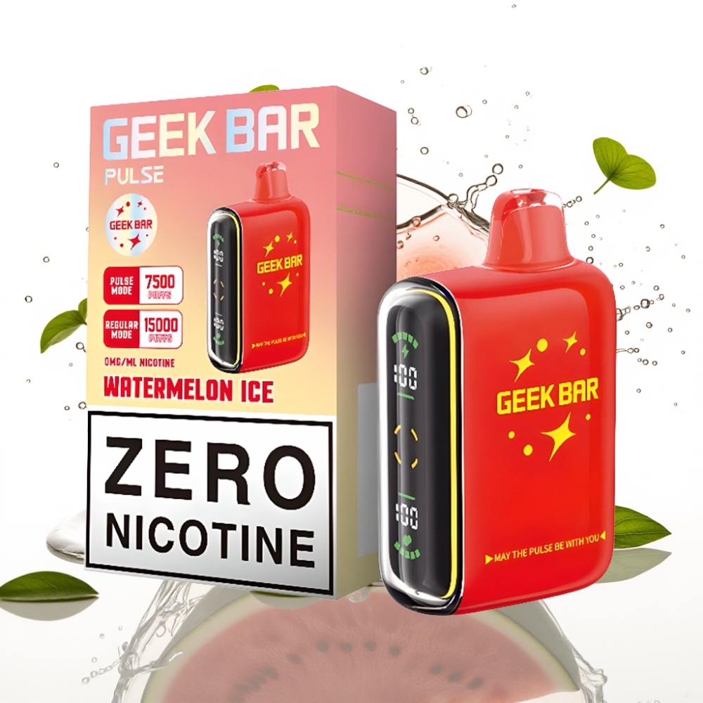 Geek Bar Pulse 15000 Puffs Disposable Vape Zero Nikotin med 16ML E-vätska och USB Type-C