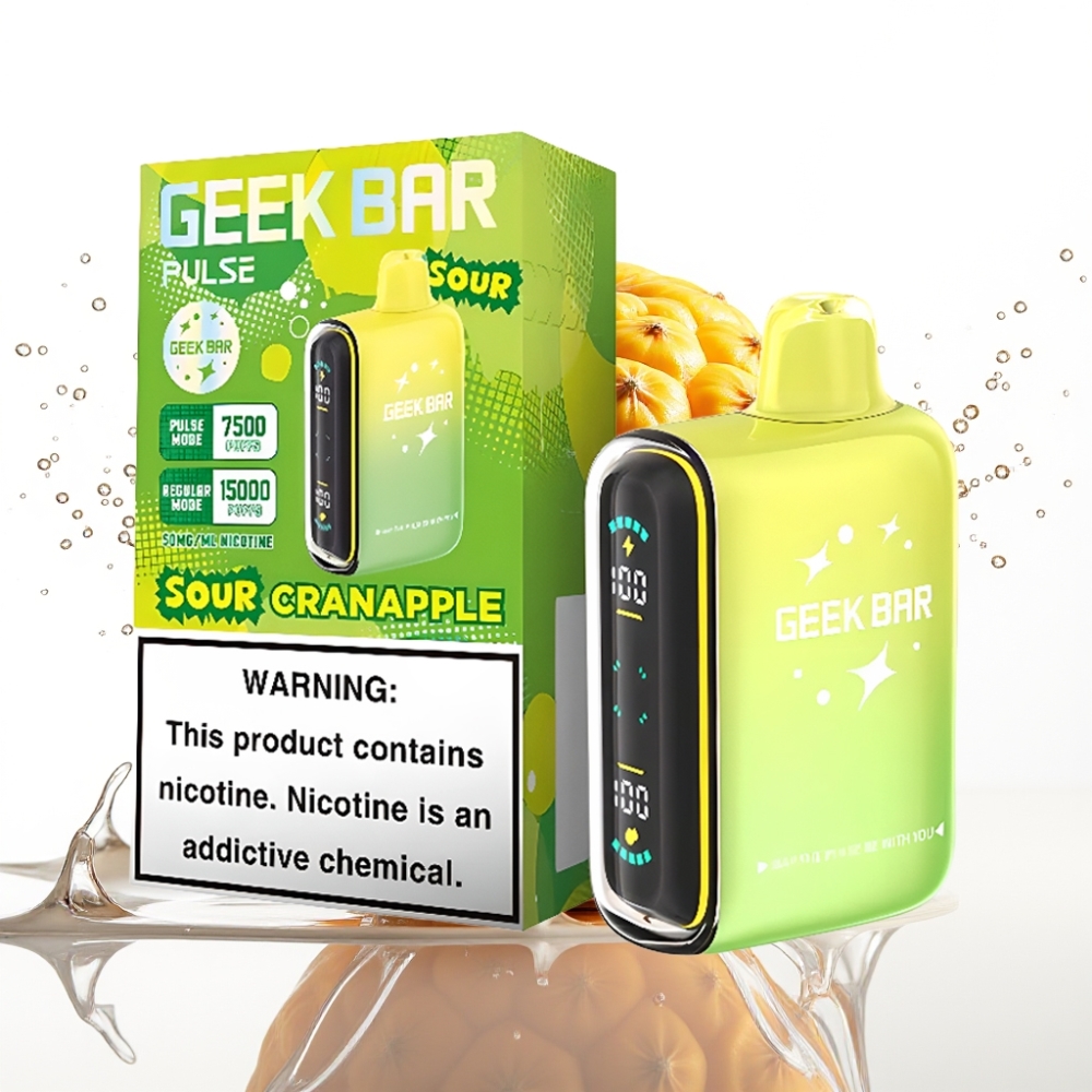 Geek Bar Pulse 15000 Puffs Sur Edition Disposable Vape med 16ML och 5% Nikotin