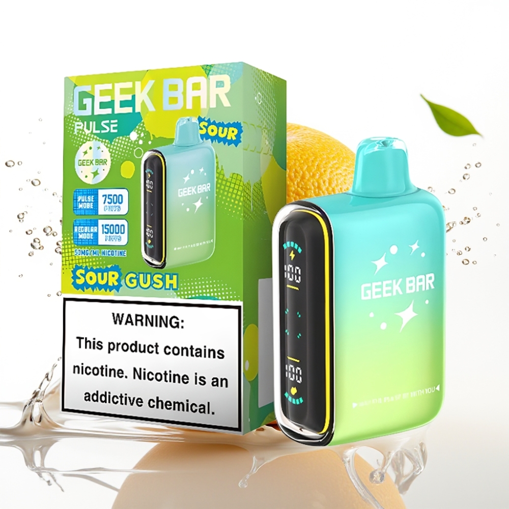 Geek Bar Pulse 15000 Puffs Sur Edition Disposable Vape med 16ML och 5% Nikotin