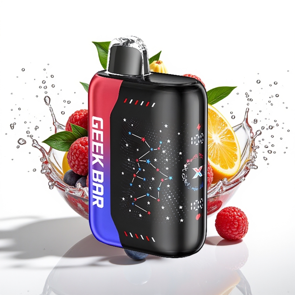 GEEK BAR Pulse X 25000 Puffs Patriot Edition Disposable Vape med 18mL E-vätska och 3D-böjd skärm